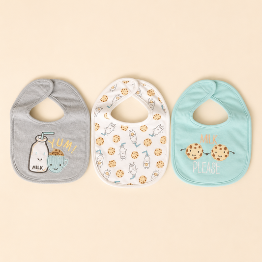 Yummy Treats Bibs & Socks - 5 Piece Set