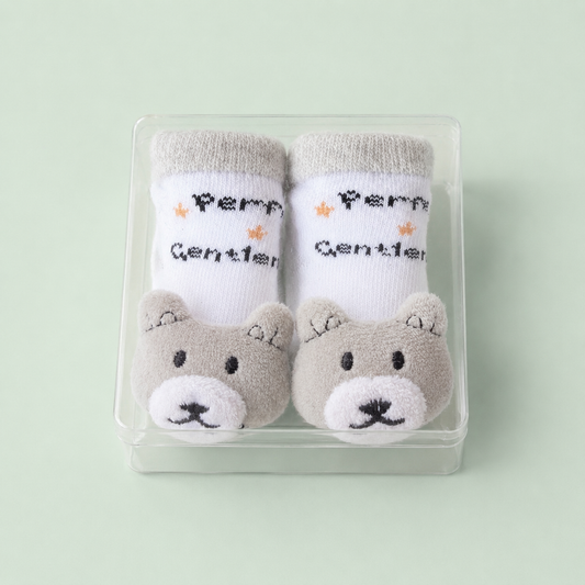 Gentle Bear Character Socks