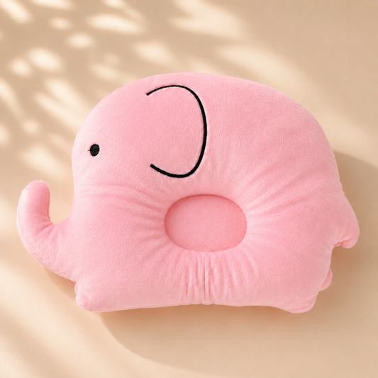 Rosy Elephant Baby Comfort Pillow