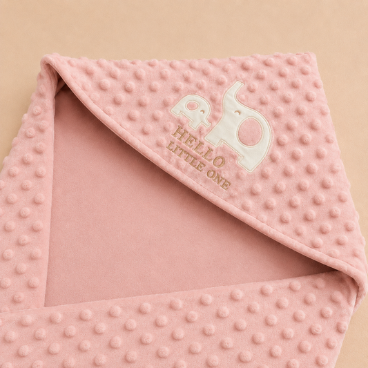 Elephant Embrace Prestige Hooded Blanket – Tea Rose