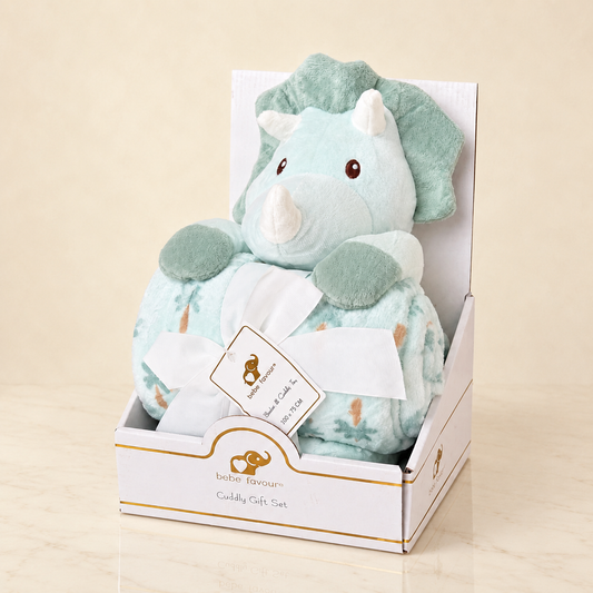 Rhino Cuddly Gift Set – Toy & Blanket