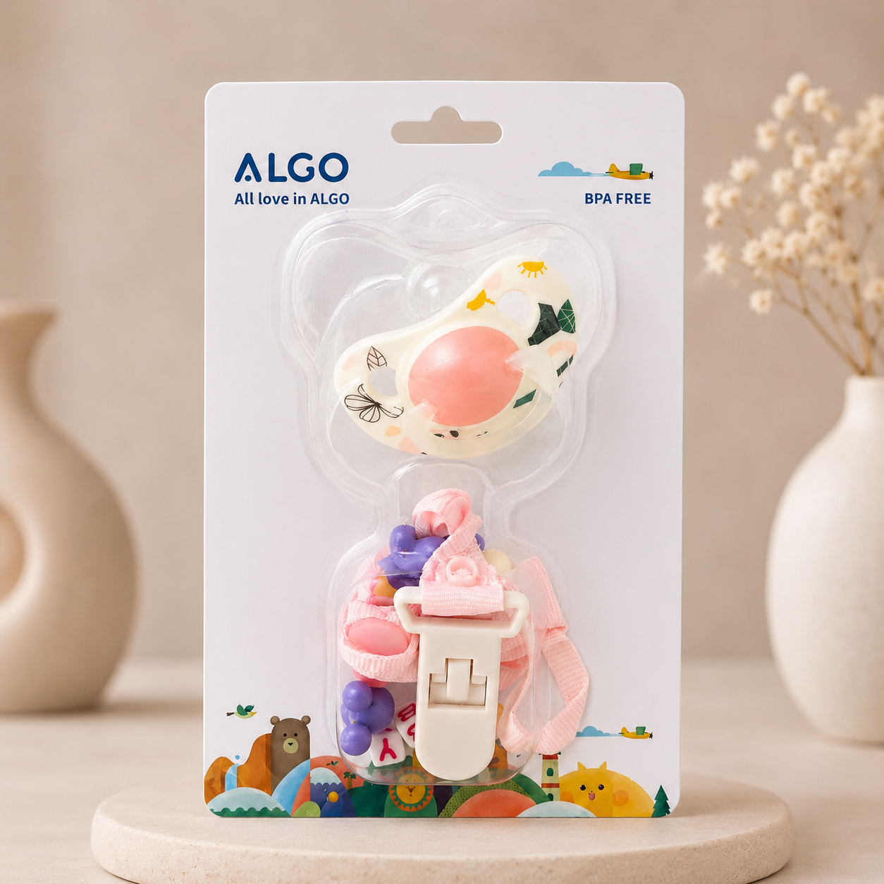 ALGO Baby Chain Pacifier