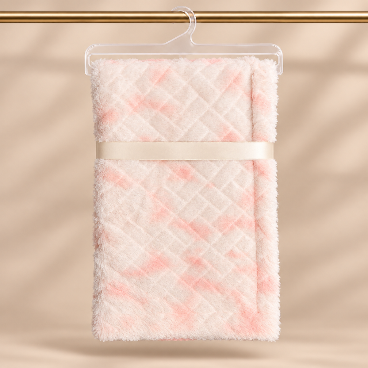 Blush Whisper Luxe Soft-Fur Blanket