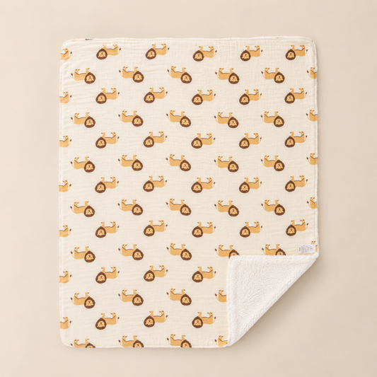 Little Lion Signature Feather-Soft Blanket