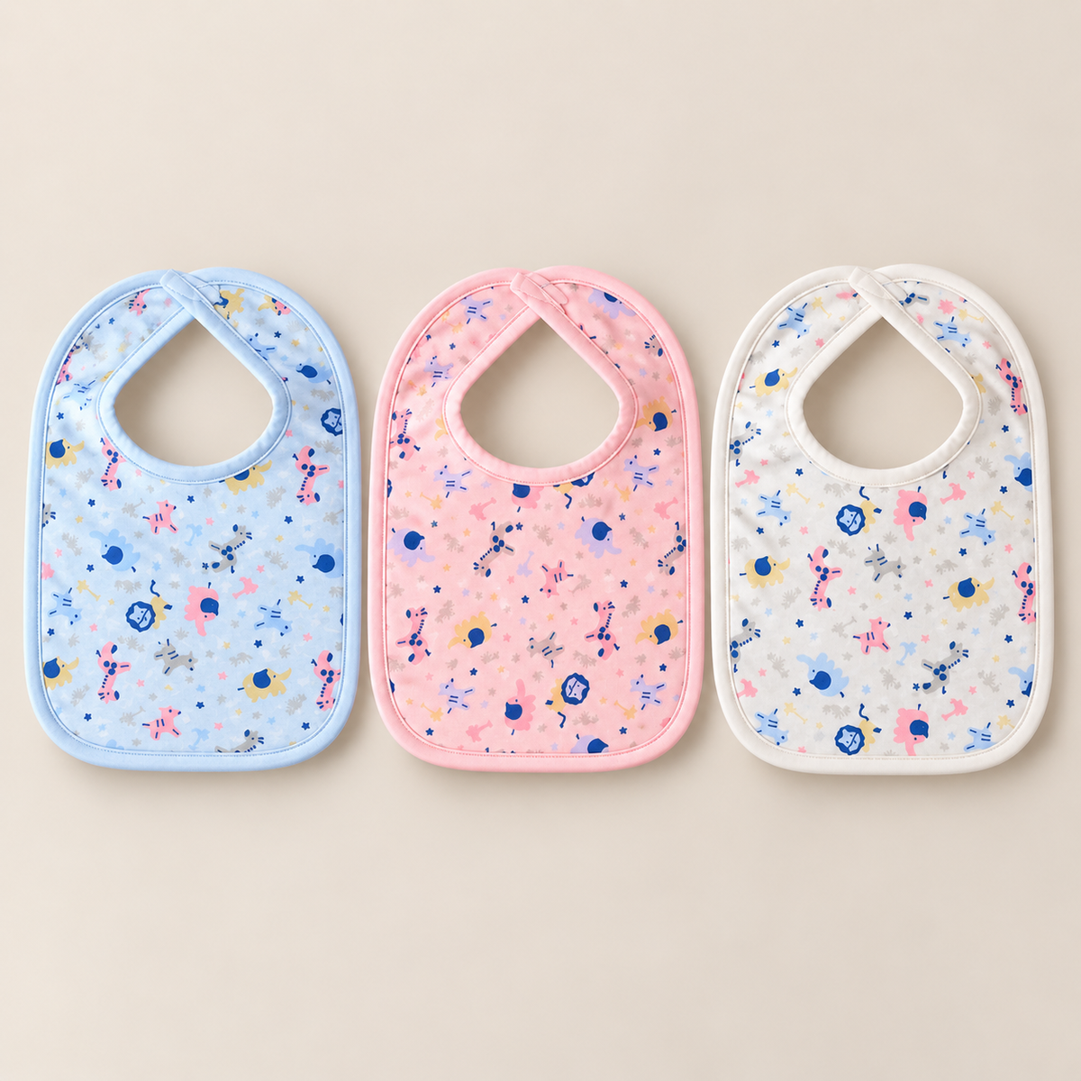 Little Safari Bibs – Pack of 3