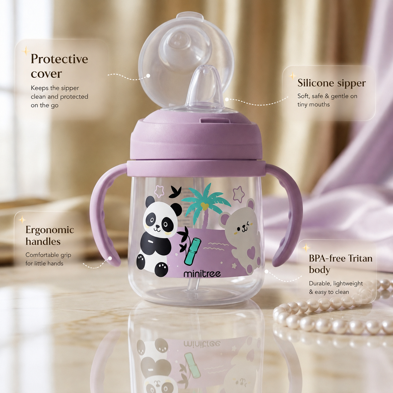 Minitree Easy-Grip Sipper Bottle - 300ml