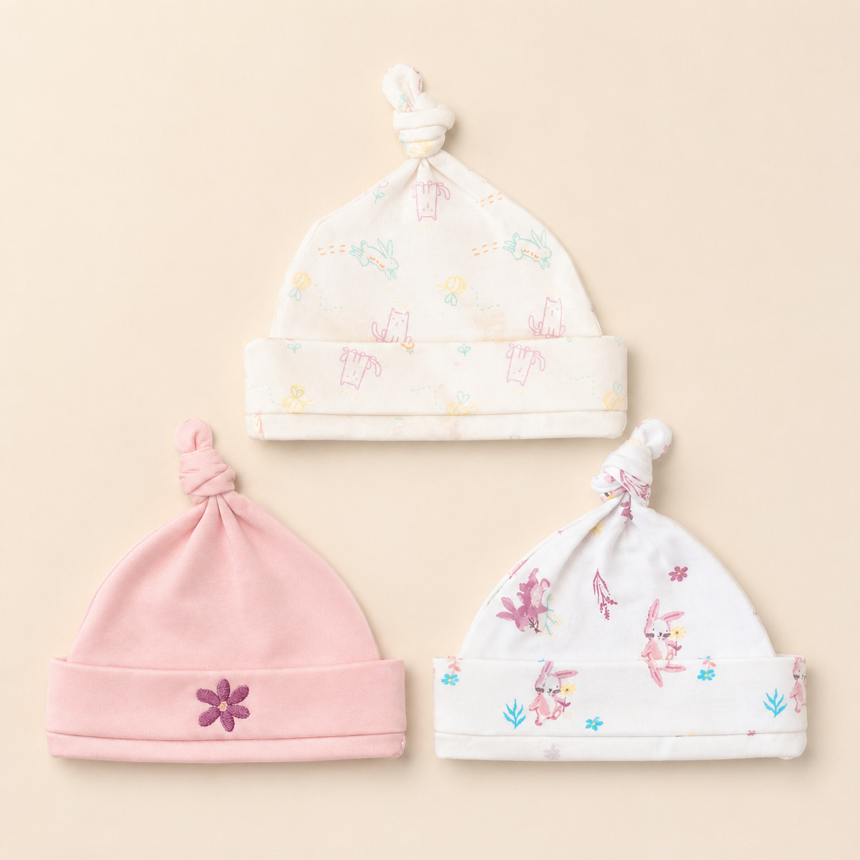 Blossom Dreams Caps - Pack of 3