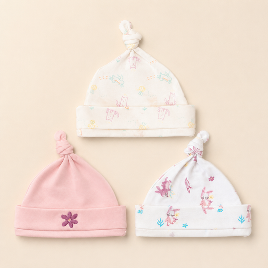 Blossom Dreams Caps - Pack of 3