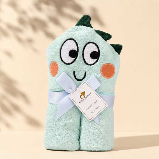 Happy Dino Luxe Hooded Bath Towel