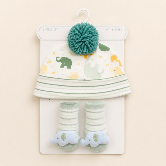 Elephant Play Hat & Socks Set