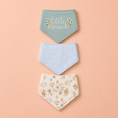 Little Miracle Bibs, Headband & Socks - 5 Piece Set