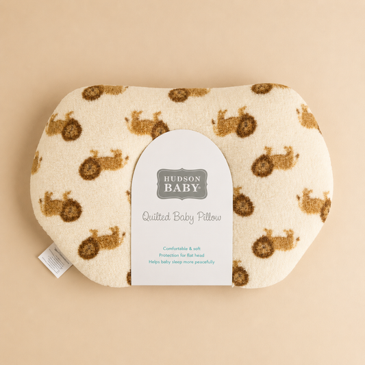 Gentle Lion Quilted Baby Pillow