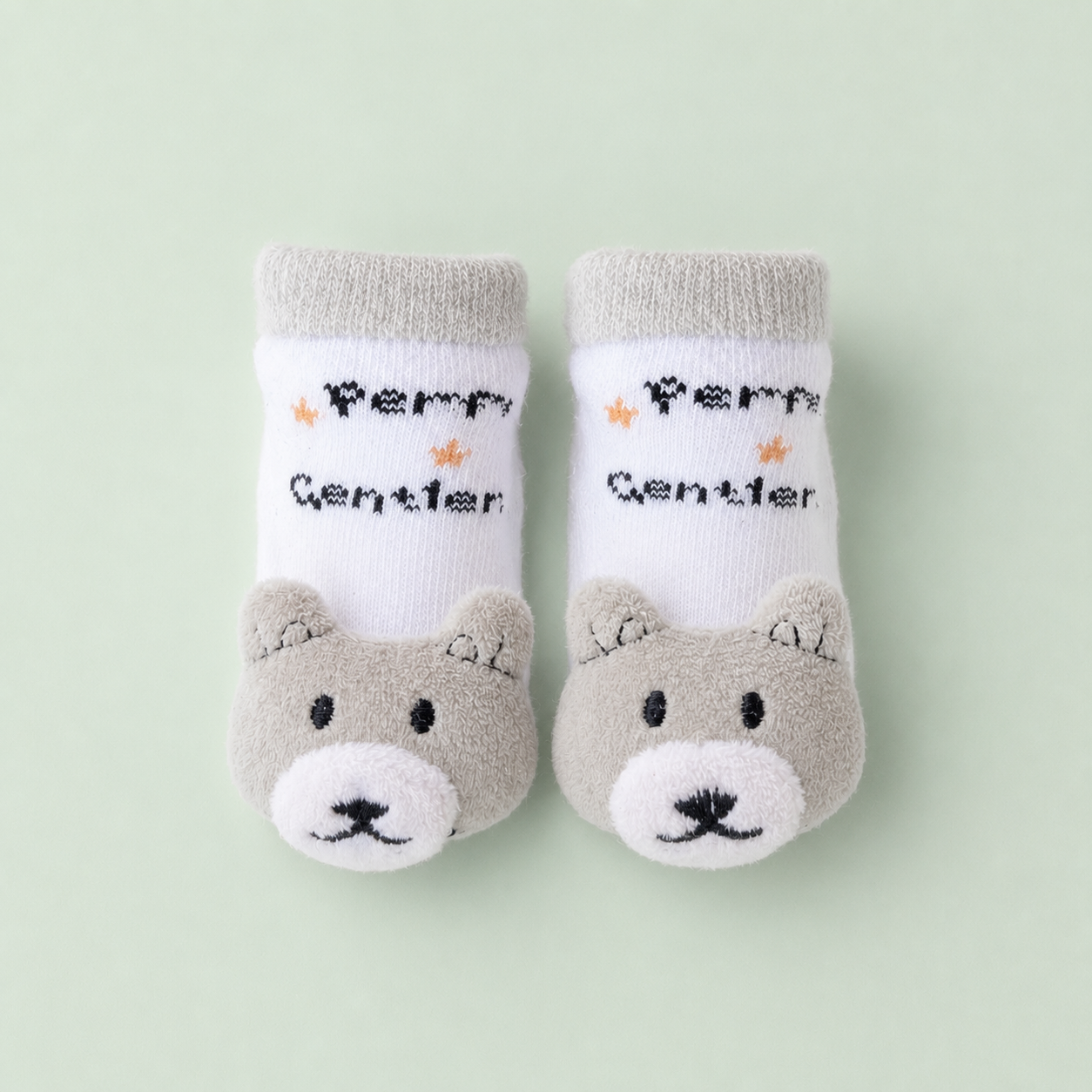 Gentle Bear Character Socks