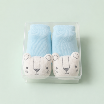 Blue Bunny Character Socks