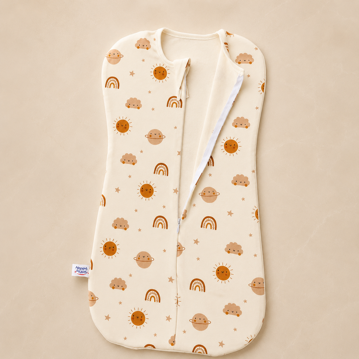 Cosmic Comfort Cotton Zip Swaddle