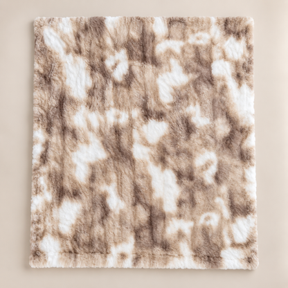 Alpine Lynx Feather-Soft Faux Fur Blanket