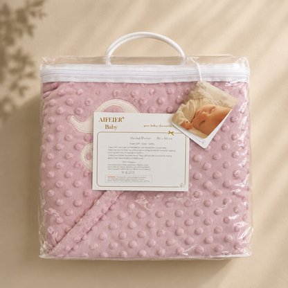 Elephant Embrace Prestige Hooded Blanket – Tea Rose