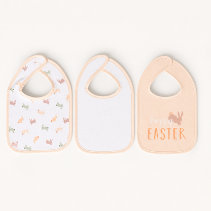 Happy Bunny Bib, Headband & Socks - 5 Piece Set