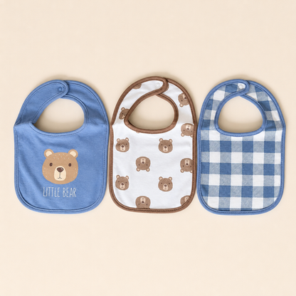 Little Bear Bibs & Socks - 5 Piece Set