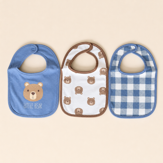 Little Bear Bibs & Socks - 5 Piece Set