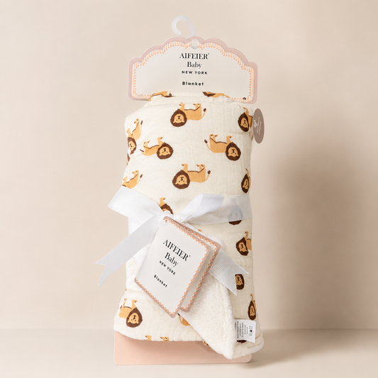 Little Lion Signature Feather-Soft Blanket