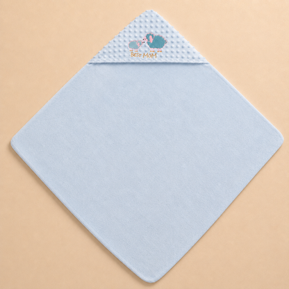 Lamb Embrace Prestige Hooded Blanket – Blue Mist