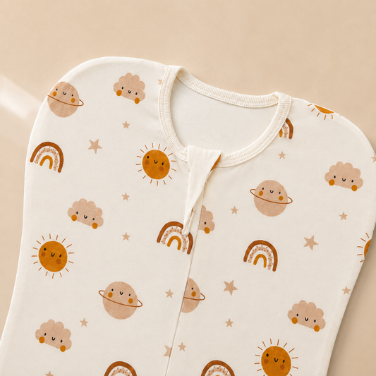 Cosmic Comfort Cotton Zip Swaddle