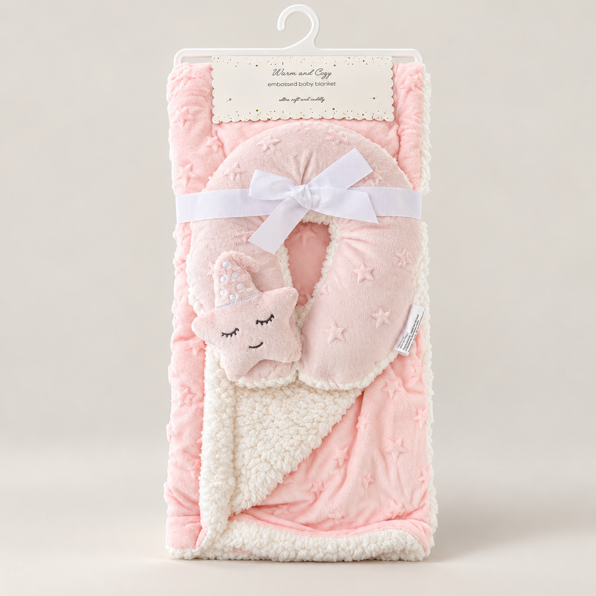 Starlit Dreams Embossed Blanket & Pillow