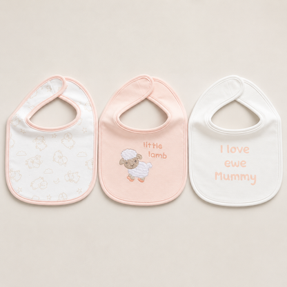 Little Lamb Ultra Soft Baby Bibs – Pack of 3