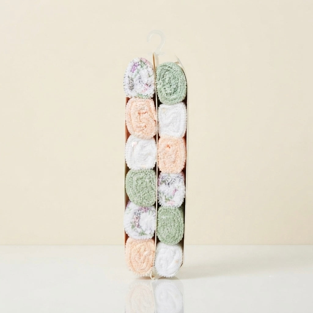 Blush Bloom Baby Washcloths – Pack of 12