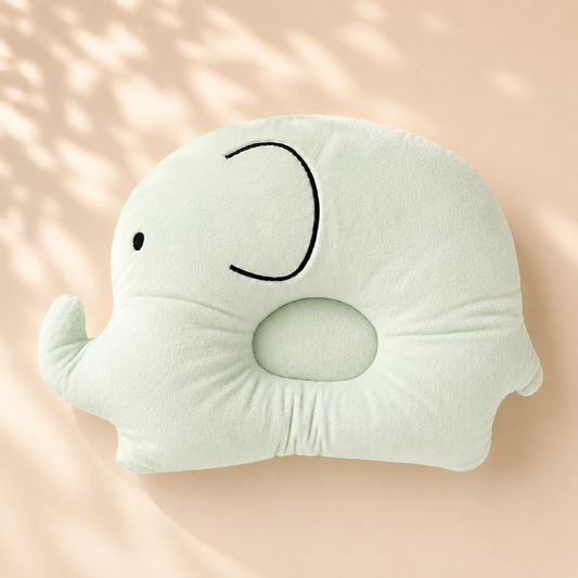 Mint Elephant Baby Comfort Pillow
