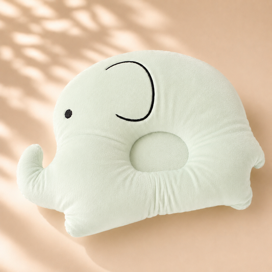 Mint Elephant Baby Comfort Pillow