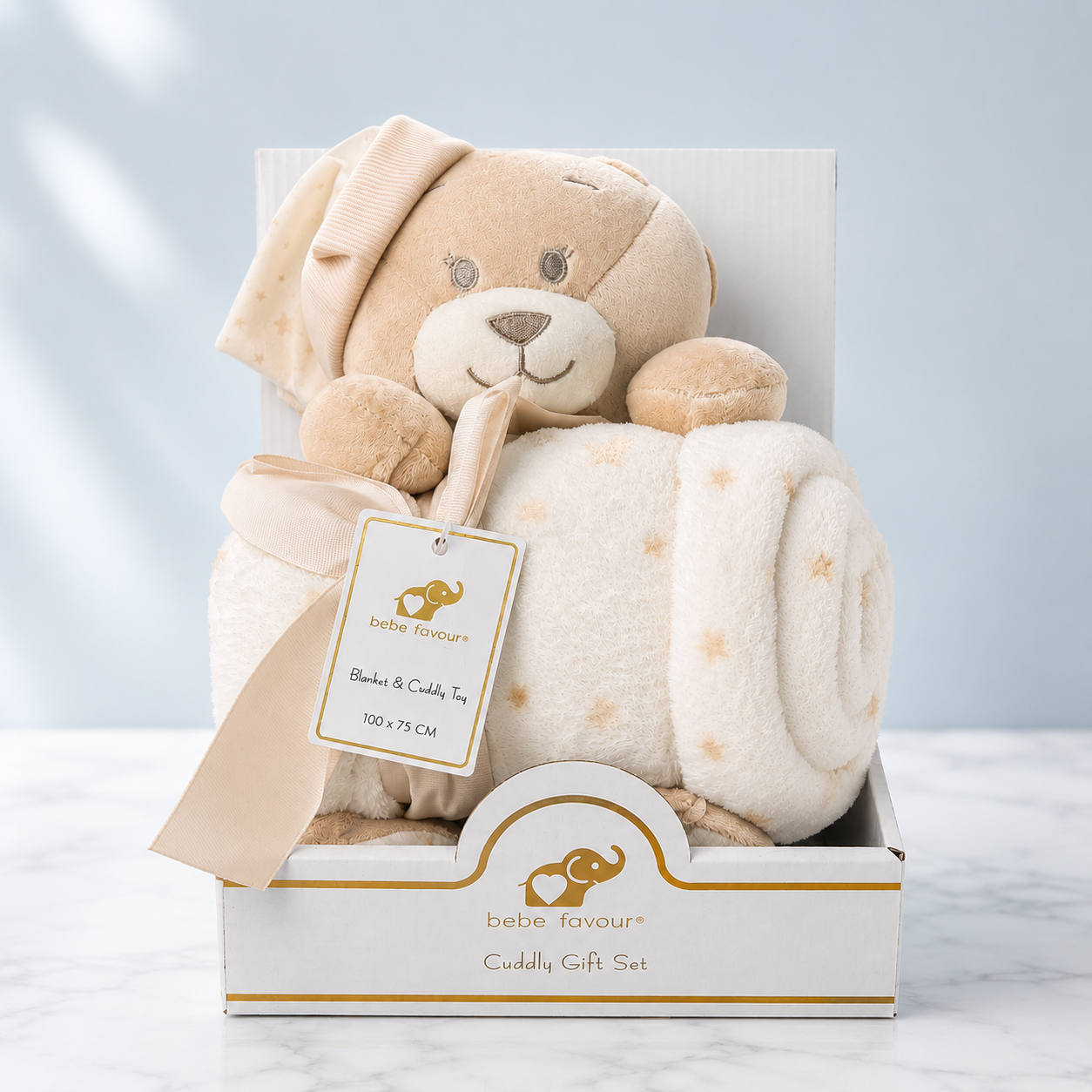 Buddy Bear Cuddly Gift Set – Toy & Blanket