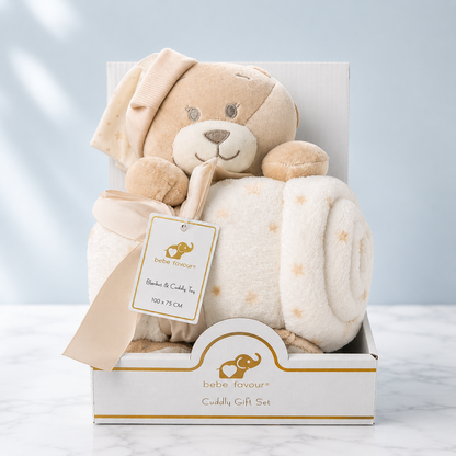 Buddy Bear Cuddly Gift Set – Toy & Blanket