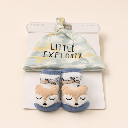 Little Explorer Hat & Socks Set