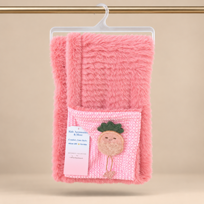 Berry Bloom Shaggy Faux Fur Blanket