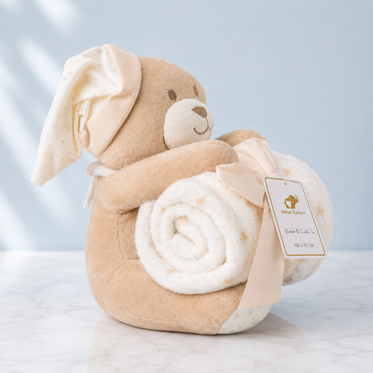 Buddy Bear Cuddly Gift Set – Toy & Blanket