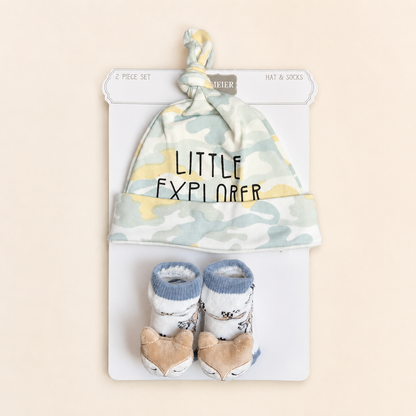 Little Explorer Hat & Socks Set