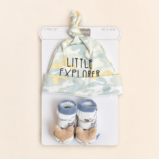 Little Explorer Hat & Socks Set