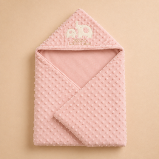 Elephant Embrace Prestige Hooded Blanket – Tea Rose