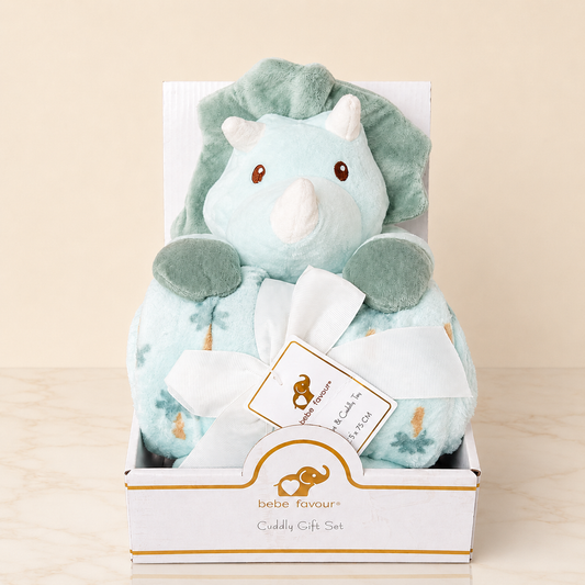Rhino Cuddly Gift Set – Toy & Blanket