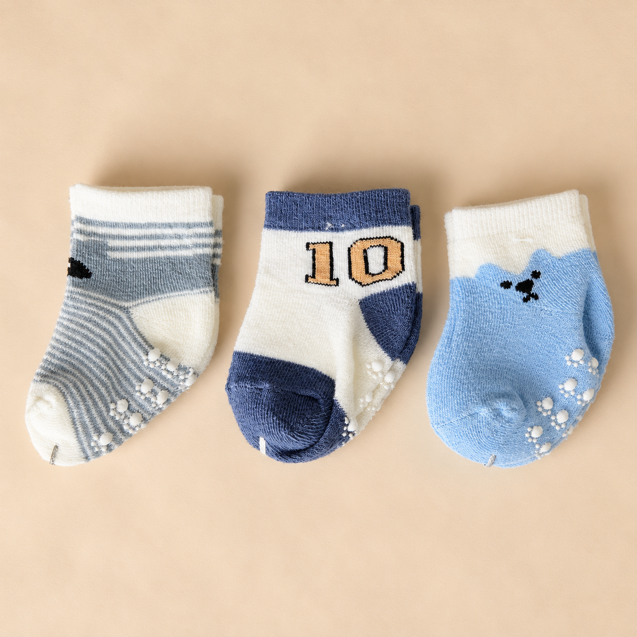 Carter’s Baby Socks – Pack of 3 | 0–6 Months