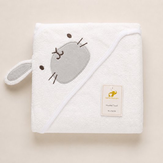 Charming Bunny Signature Hooded Bath Towel