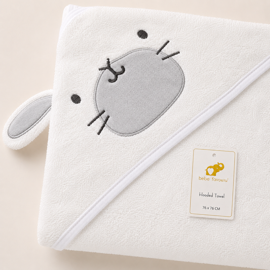 Charming Bunny Signature Hooded Bath Towel