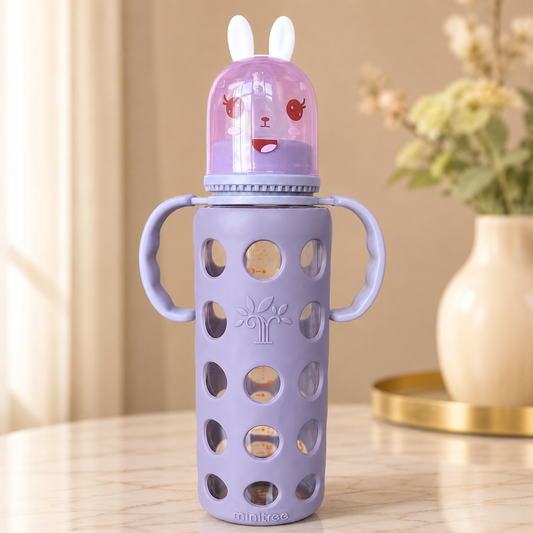 Minitree Glass Baby Feeding Bottle - 8oz / 240ml