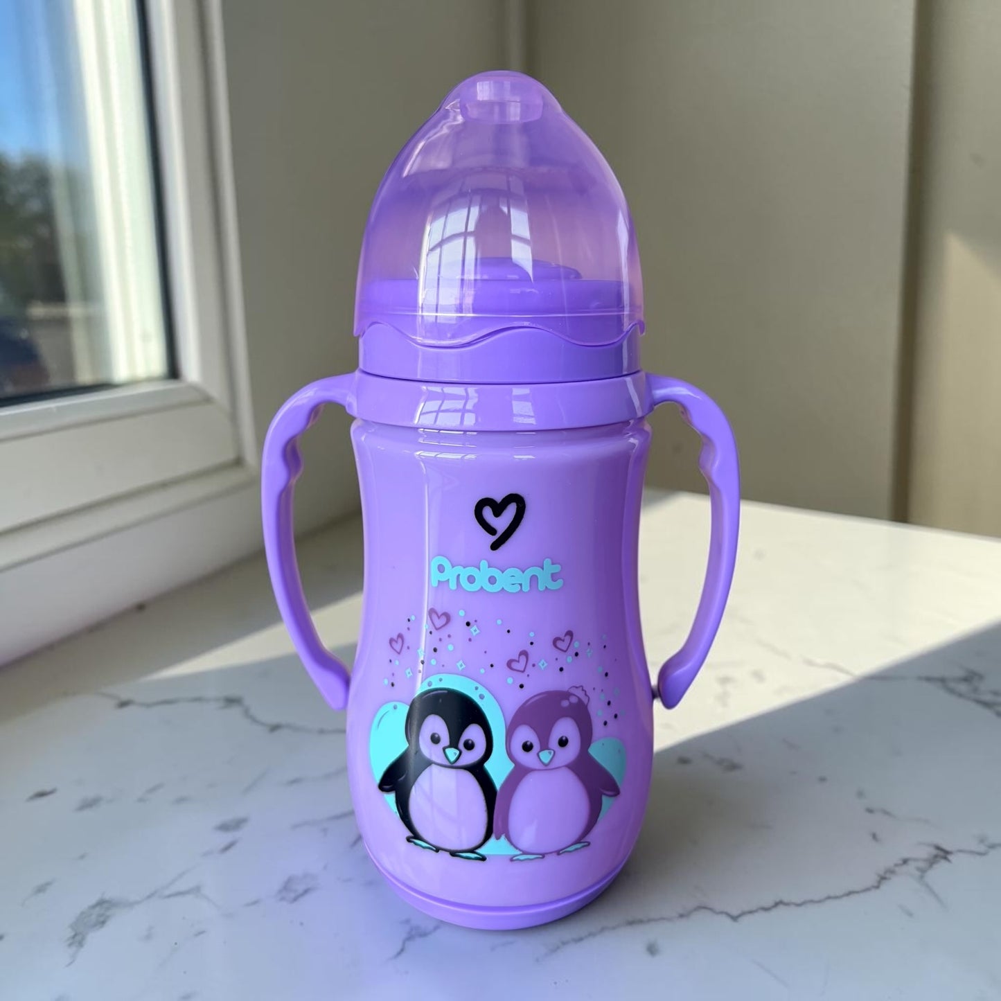 Probent Penguin Wide-neck Feeding Bottle - 11oz / 320ml