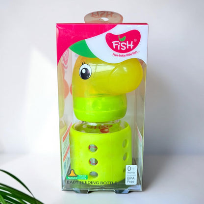 Fish Dino Glass Baby Feeding Bottle - 2oz / 60ml