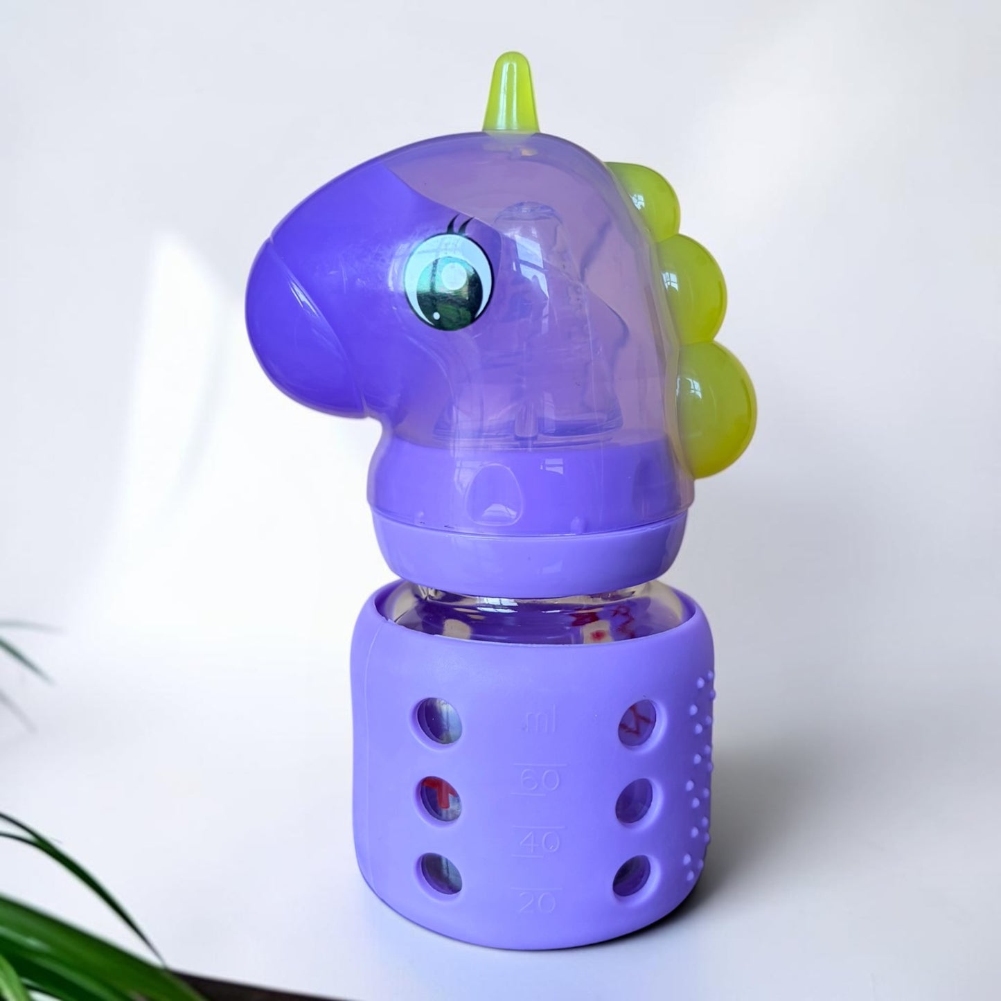 Fish Dino Glass Baby Feeding Bottle - 2oz / 60ml