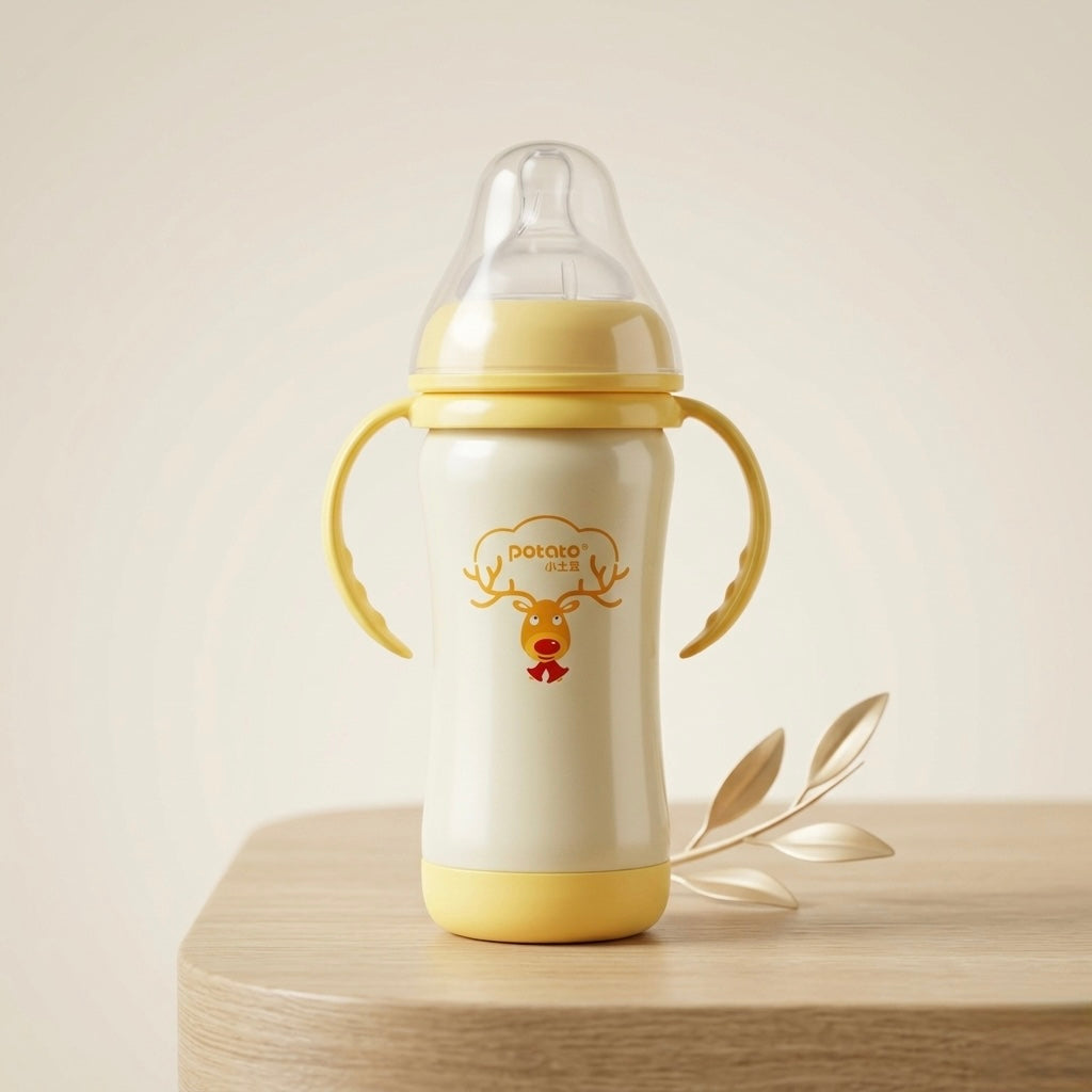 Potato Stainless Steel Thermos Feeding Bottle - 6oz / 180 ml