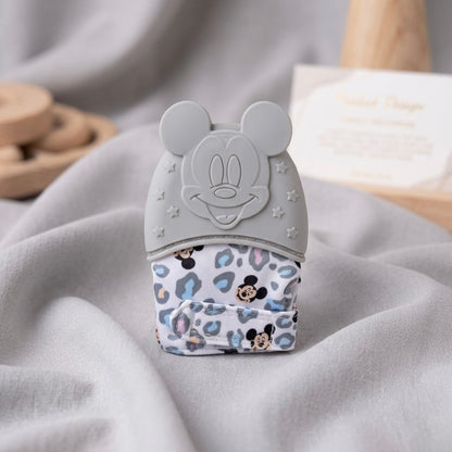 Artisanal Soft-Fabric Silicone Mitten Teether